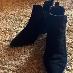 Black Suede Booties